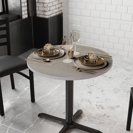 Flash Furniture Glenbrook 30in. Round Table Top w/White or Gray Reversible Laminate Top XU-RD-30-WHGY-GG